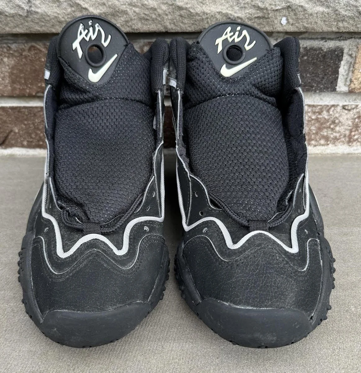 Nike Air Flight Turbulence Black / Black Metallic Silver White